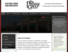 Tablet Screenshot of prestigegroup.com